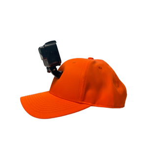 #ActionHatCustom: Hunter Orange Curved Bill