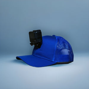 #ActionHatCustom: Blue Mesh Curved Bill