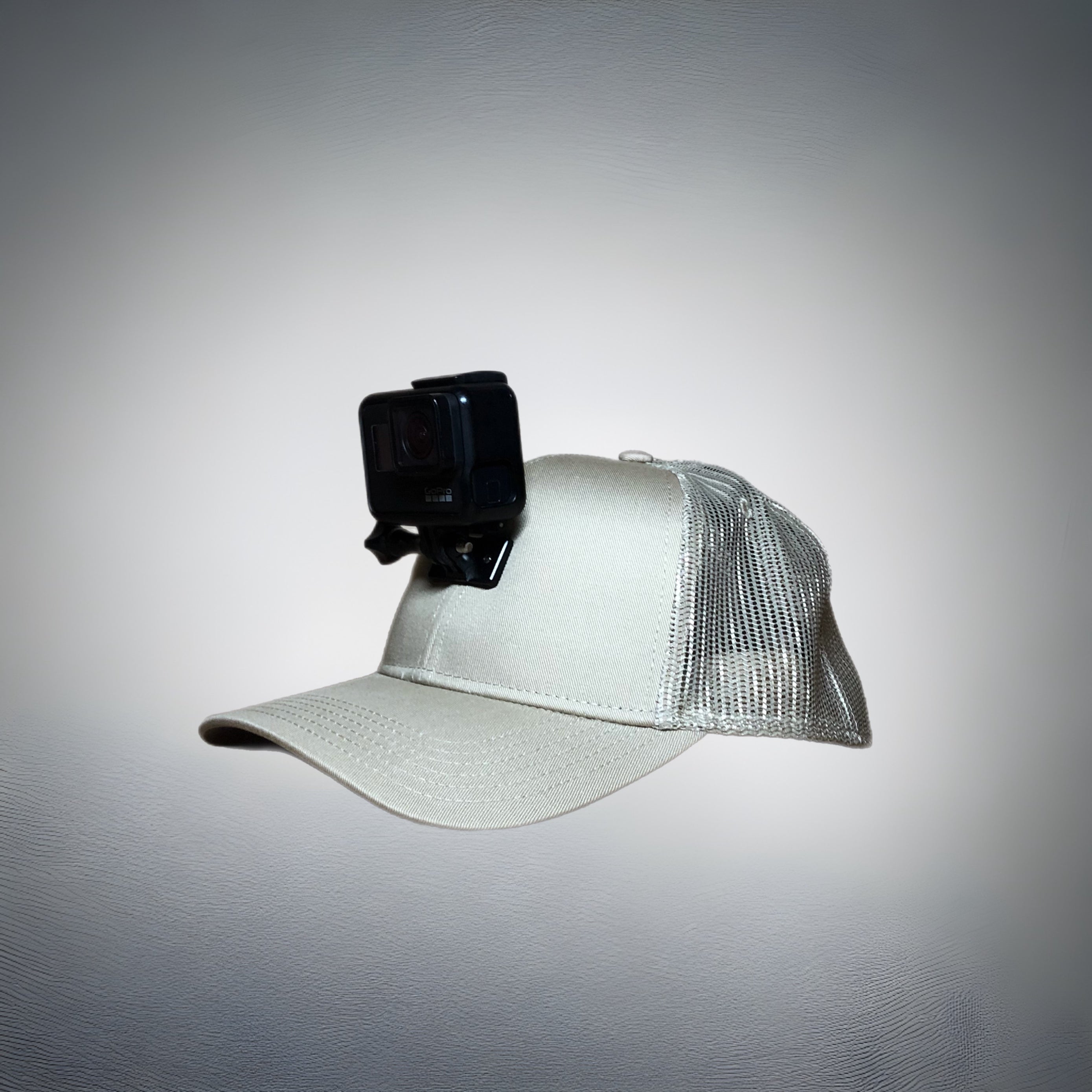 #ActionHatCustom: Khaki Mesh Curved Bill