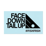 #FACEDOWNTAILUP - 11" Black Decal - Hat Mount for GoPro