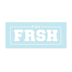 #FISHFRSH - 6" White Decal - Hat Mount for GoPro