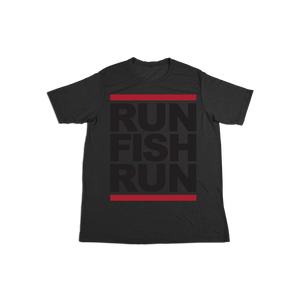 #RUNFISHRUN YOUTH Soft Shirt - Black - Hat Mount for GoPro