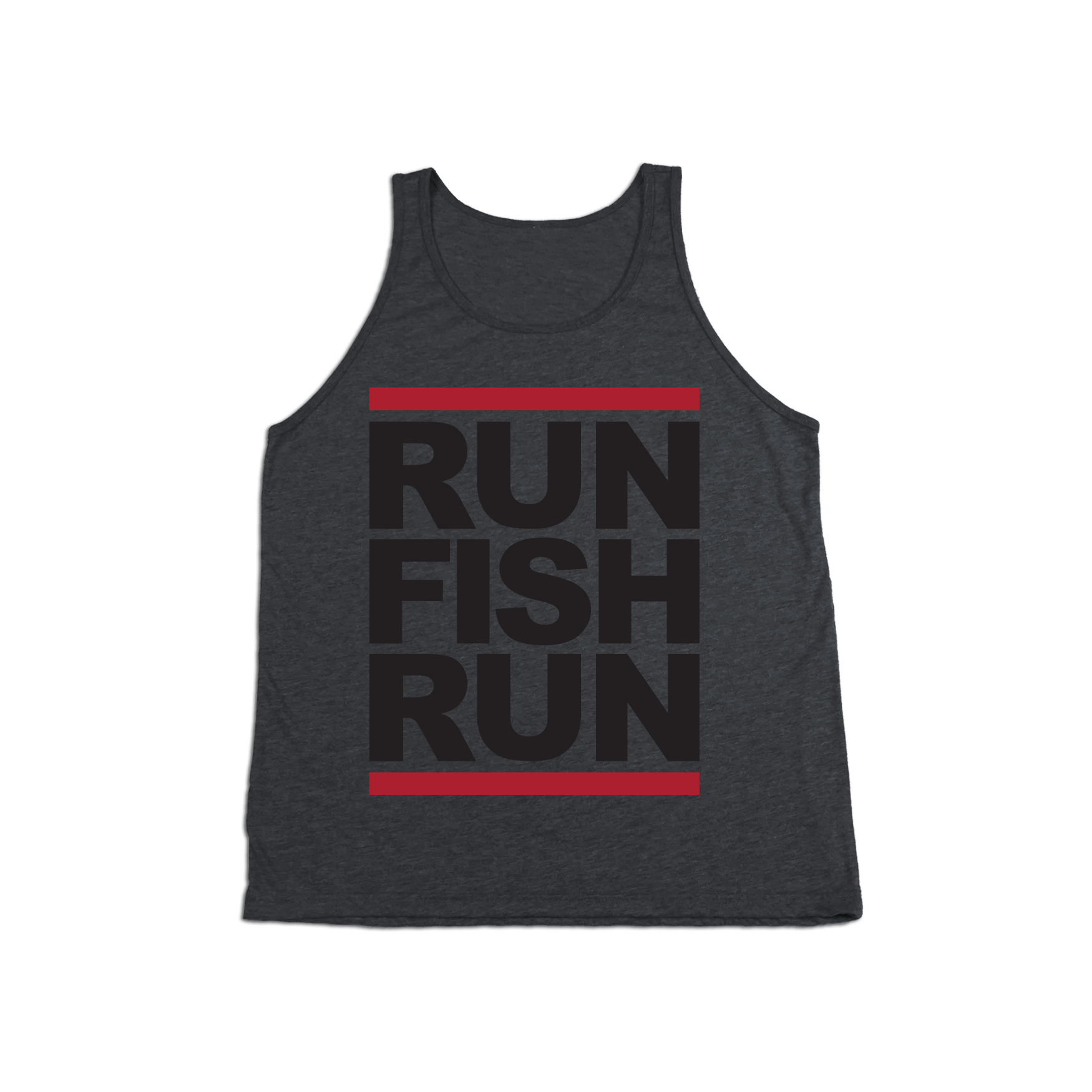 #RUNFISHRUN YOUTH Tank Top - Black - Hat Mount for GoPro