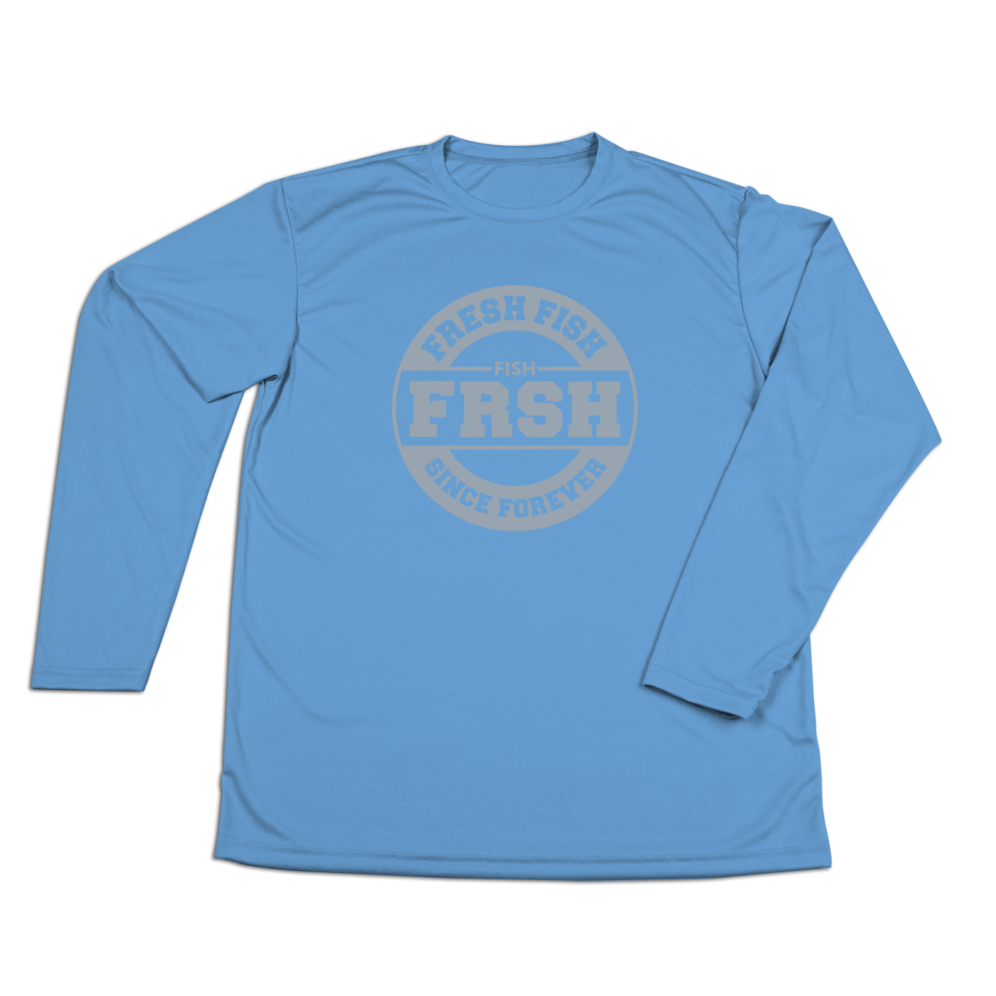 #FRESHFISH Performance Long Sleeve Shirt - Gray Print
