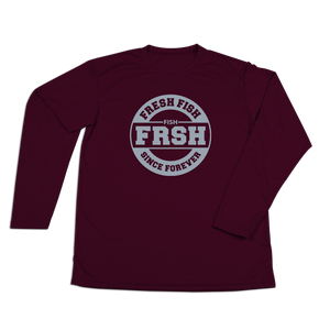 #FRESHFISH Performance Long Sleeve Shirt - Gray Print