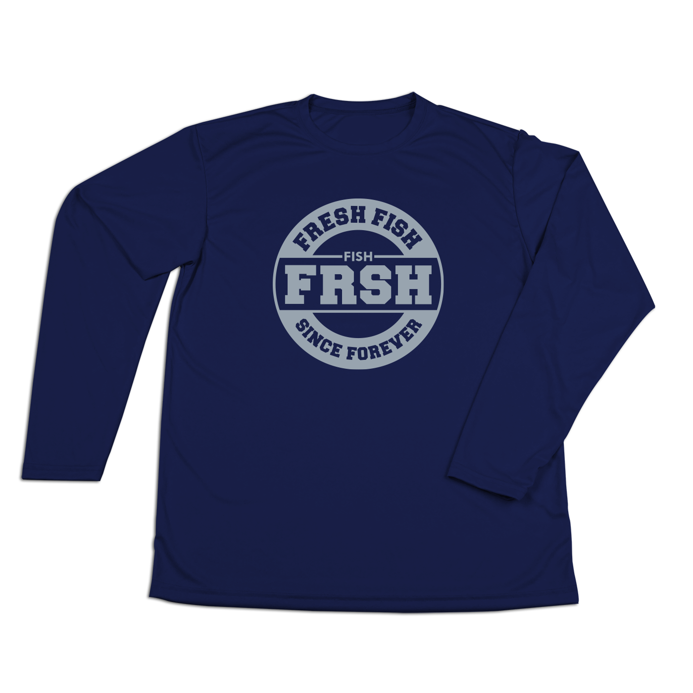 #FRESHFISH Performance Long Sleeve Shirt - Gray Print