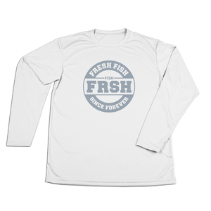 #FRESHFISH Performance Long Sleeve Shirt - Gray Print