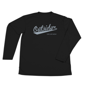 #OUTSIDER Performance Long Sleeve Shirt - Gray Print