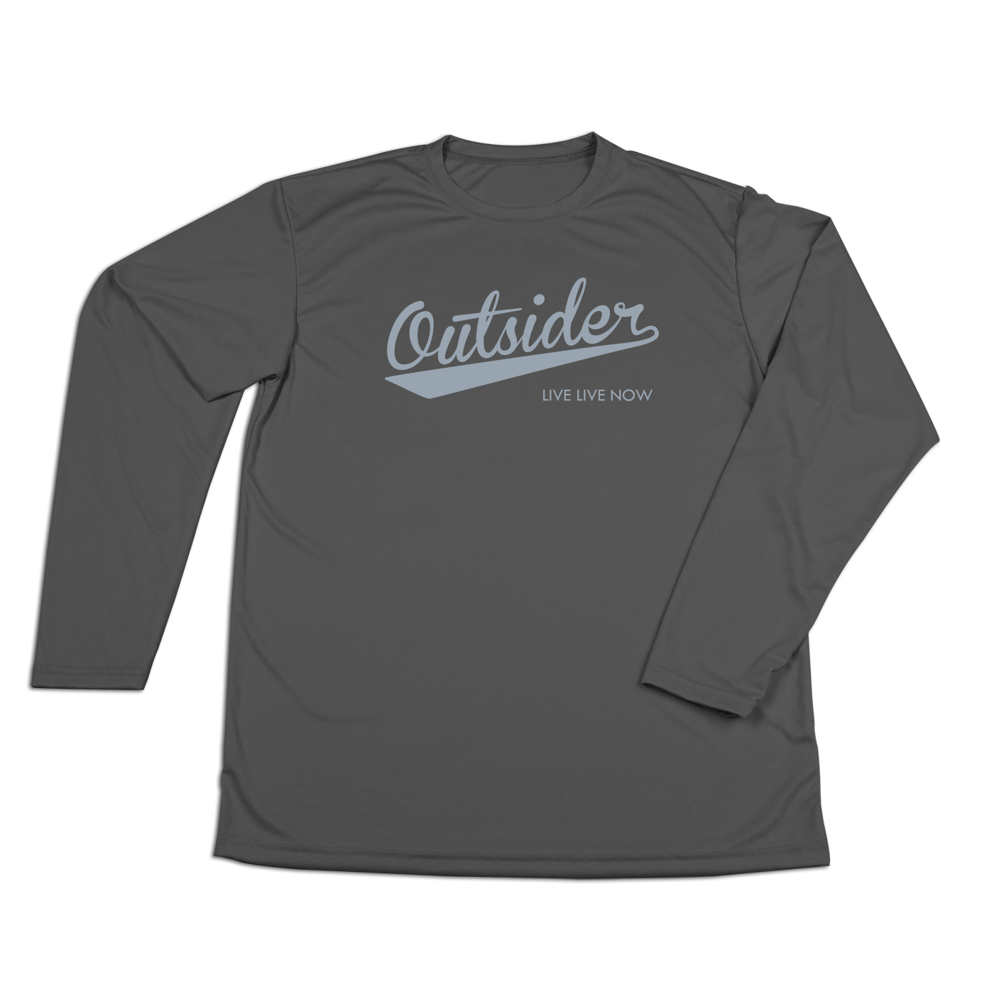 #OUTSIDER Performance Long Sleeve Shirt - Gray Print