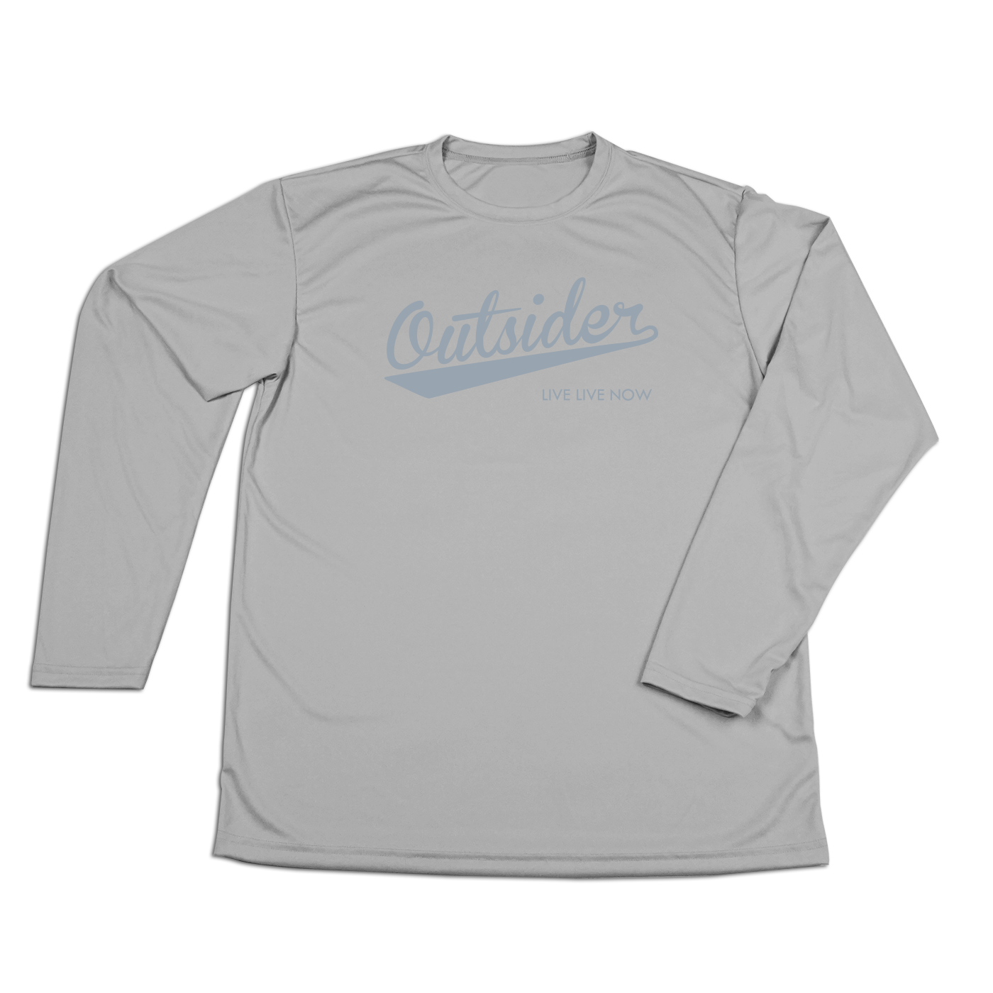 #OUTSIDER Performance Long Sleeve Shirt - Gray Print