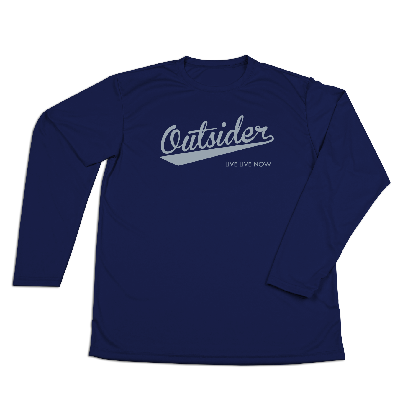 #OUTSIDER Performance Long Sleeve Shirt - Gray Print