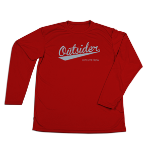 #OUTSIDER Performance Long Sleeve Shirt - Gray Print