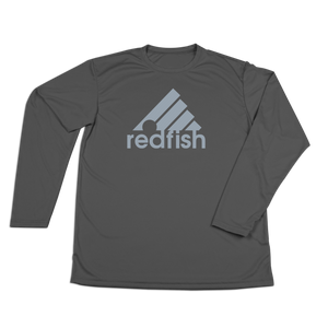 #REDFISH Performance Long Sleeve Shirt - Gray Print