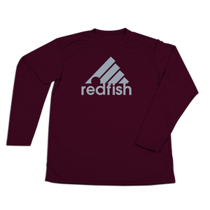 #REDFISH Performance Long Sleeve Shirt - Gray Print