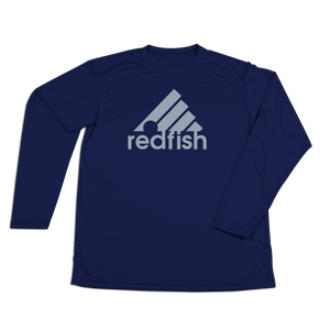 #REDFISH Performance Long Sleeve Shirt - Gray Print