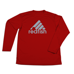 #REDFISH Performance Long Sleeve Shirt - Gray Print