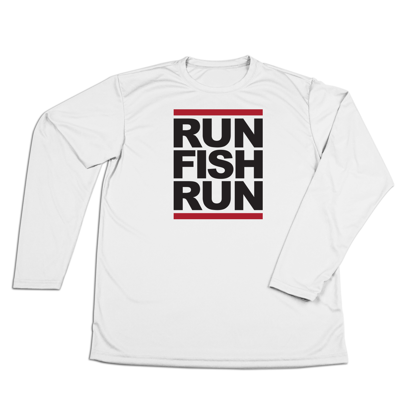 #RUNFISHRUN YOUTH Performance Long Sleeve Shirt - Black - Hat Mount for GoPro