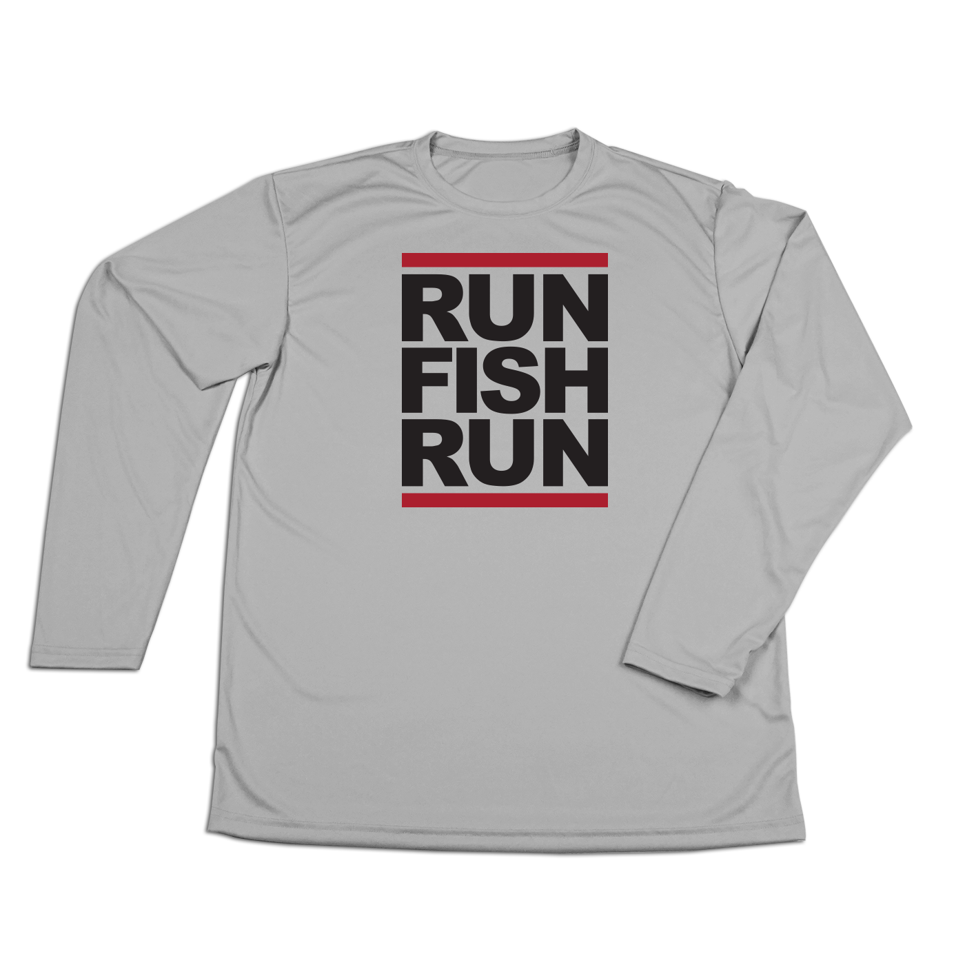 #RUNFISHRUN YOUTH Performance Long Sleeve Shirt - Black - Hat Mount for GoPro