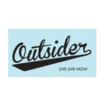 #OUTSIDER - 11" Black Decal - Hat Mount for GoPro