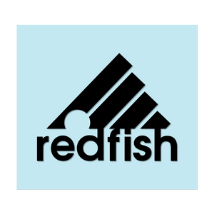 #REDFISH - 6" Black Decal - Hat Mount for GoPro
