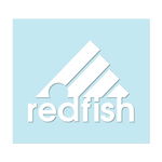 #REDFISH - 6" White Decal - Hat Mount for GoPro