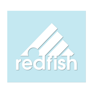 #REDFISH - 6" White Decal - Hat Mount for GoPro
