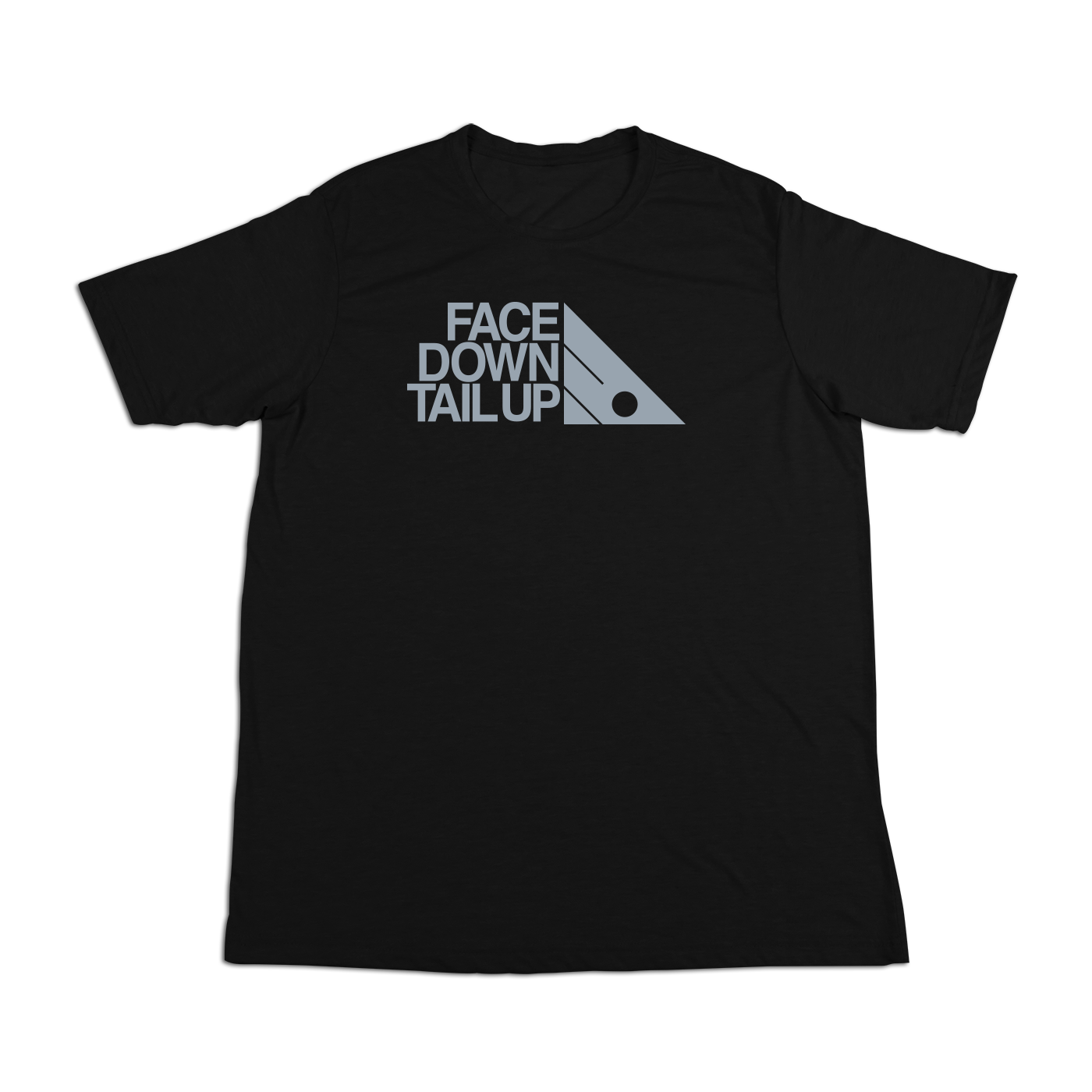 #FACEDOWNTAILUP Soft Short Sleeve Shirt - Gray Print