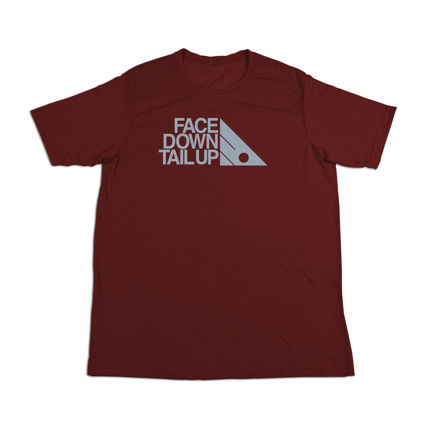 #FACEDOWNTAILUP Soft Short Sleeve Shirt - Gray Print