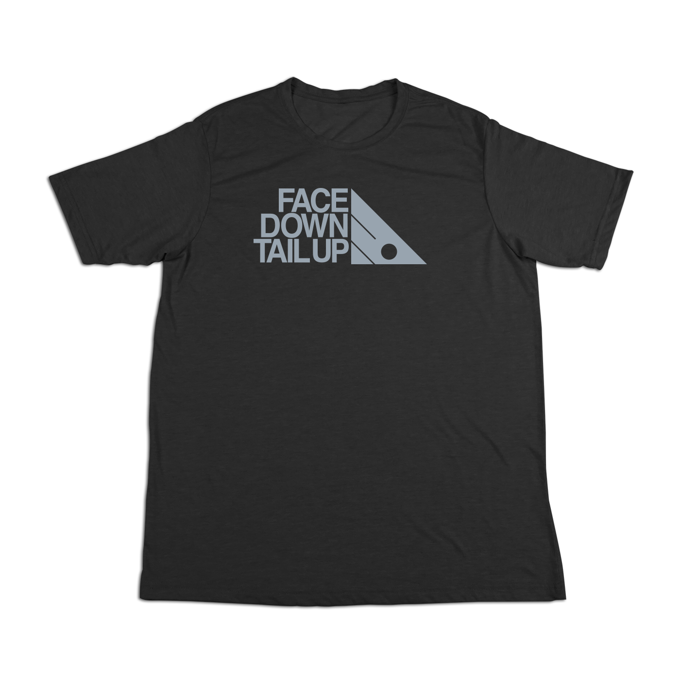 #FACEDOWNTAILUP Soft Short Sleeve Shirt - Gray Print