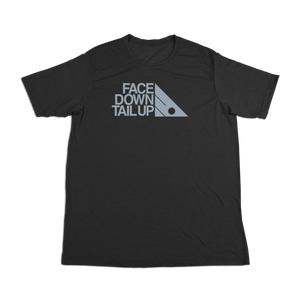 #FACEDOWNTAILUP Soft Short Sleeve Shirt - Gray Print