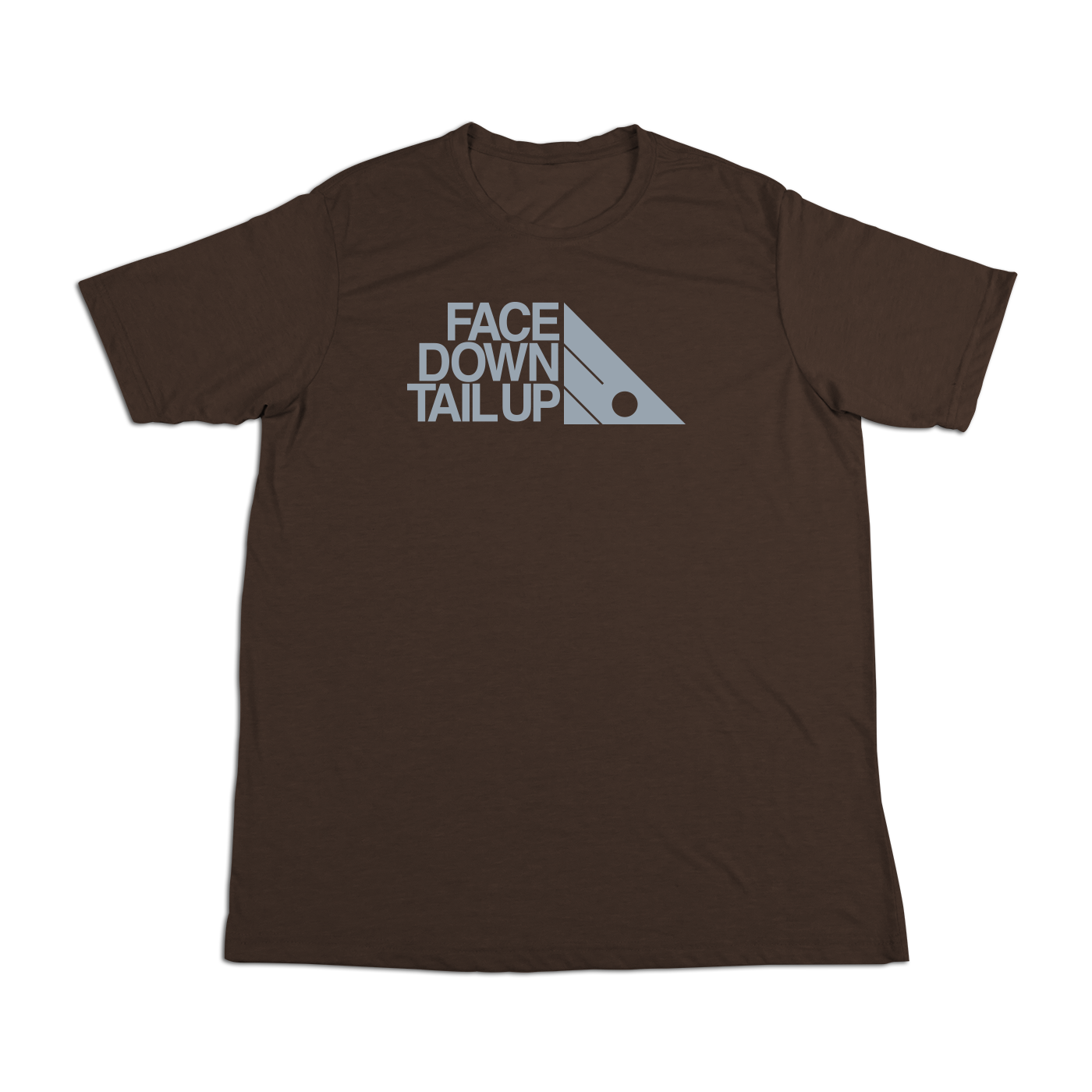 #FACEDOWNTAILUP Soft Short Sleeve Shirt - Gray Print