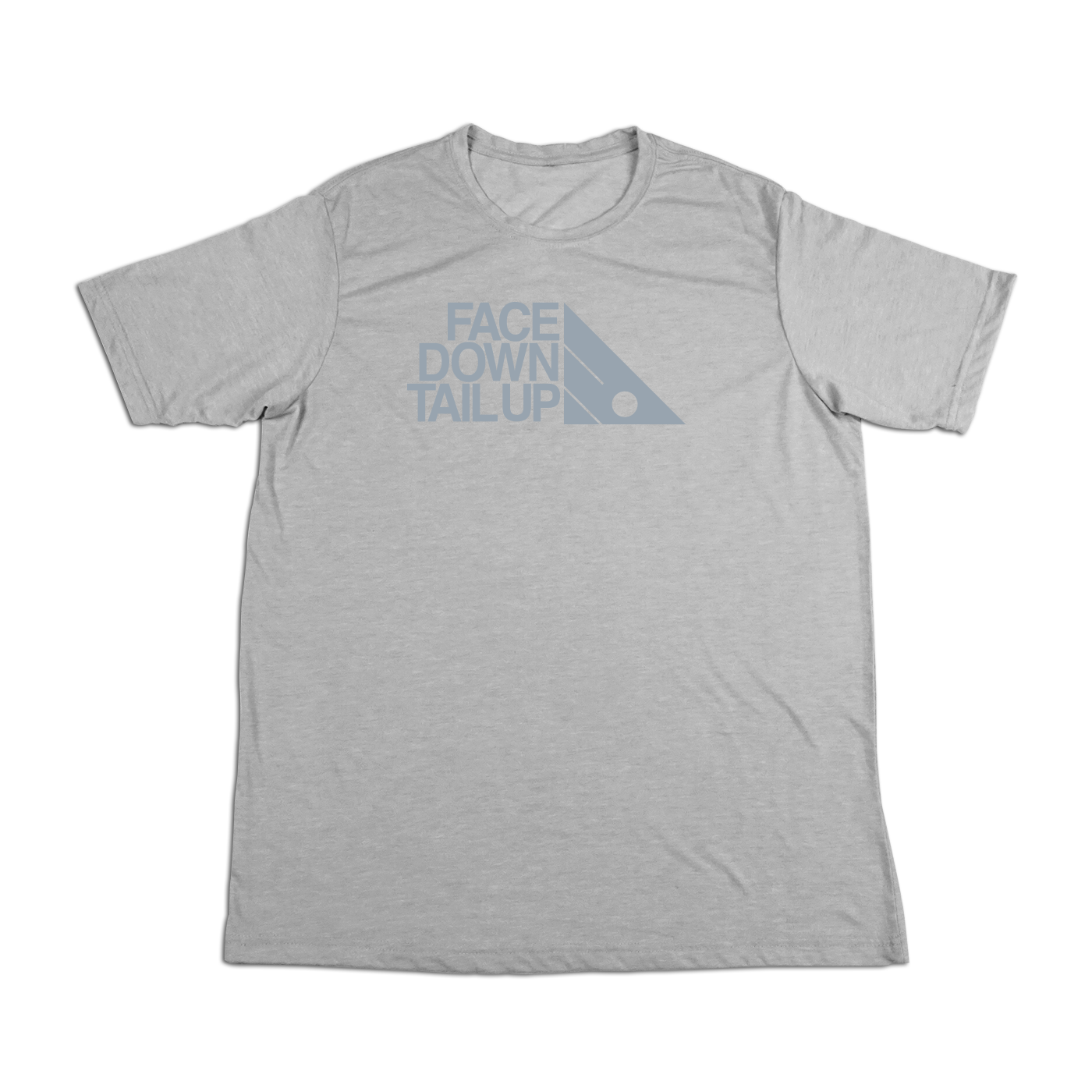 #FACEDOWNTAILUP Soft Short Sleeve Shirt - Gray Print