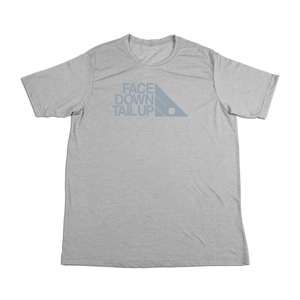 #FACEDOWNTAILUP Soft Short Sleeve Shirt - Gray Print