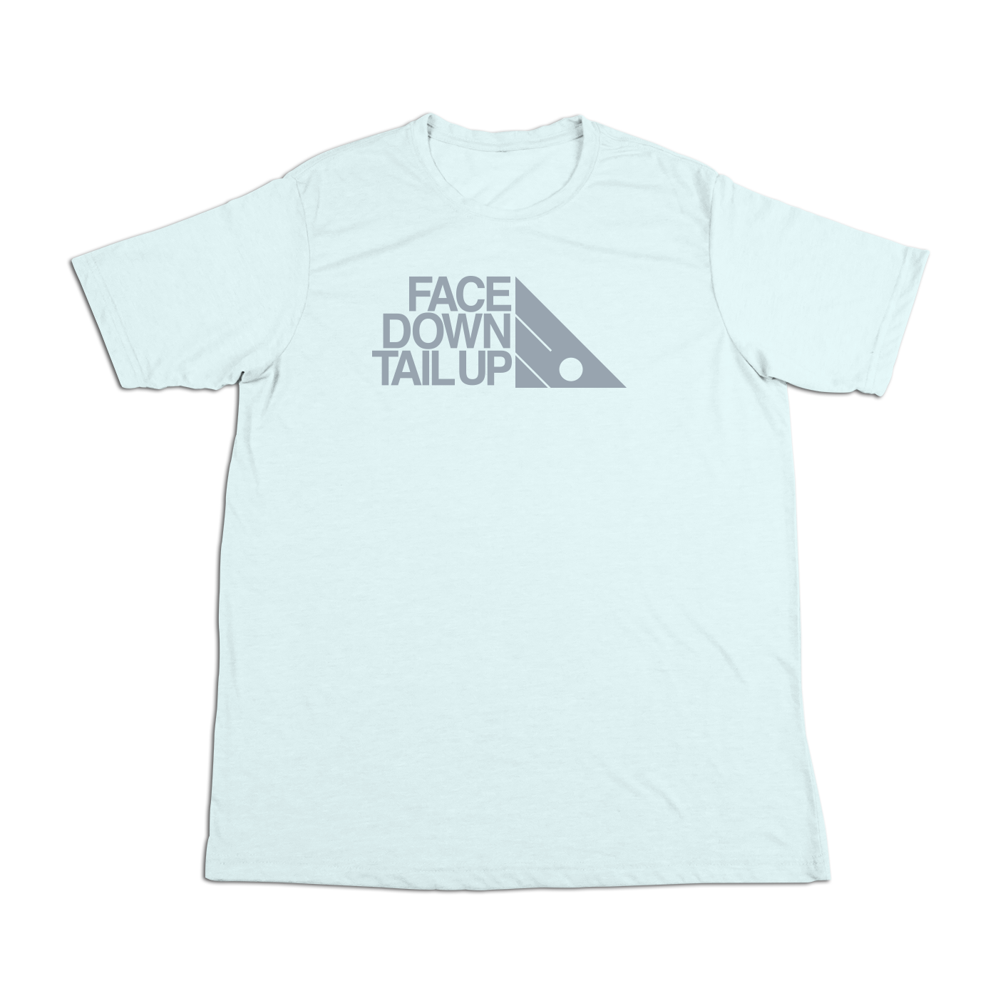 #FACEDOWNTAILUP Soft Short Sleeve Shirt - Gray Print