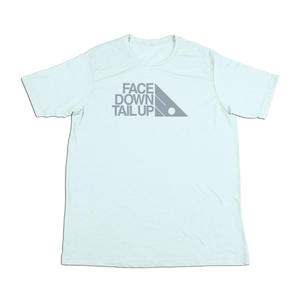 #FACEDOWNTAILUP Soft Short Sleeve Shirt - Gray Print