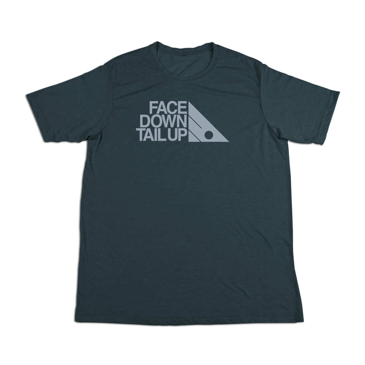 #FACEDOWNTAILUP Soft Short Sleeve Shirt - Gray Print