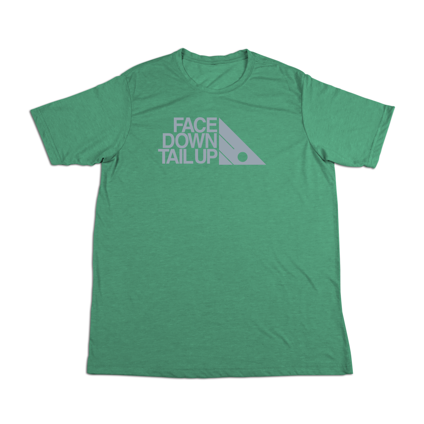 #FACEDOWNTAILUP Soft Short Sleeve Shirt - Gray Print