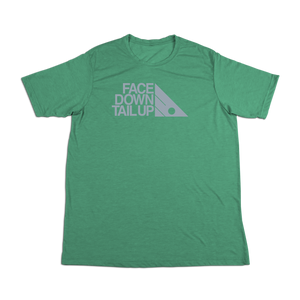 #FACEDOWNTAILUP Soft Short Sleeve Shirt - Gray Print