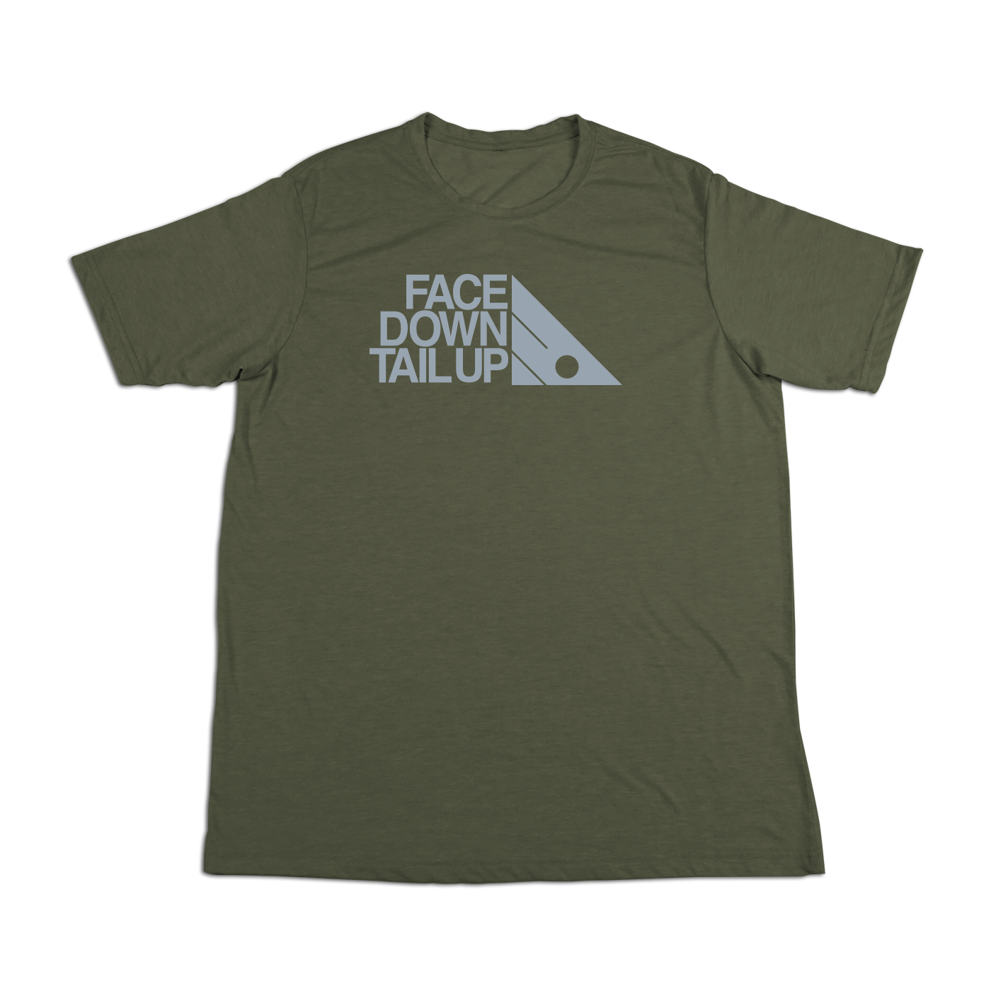 #FACEDOWNTAILUP Soft Short Sleeve Shirt - Gray Print