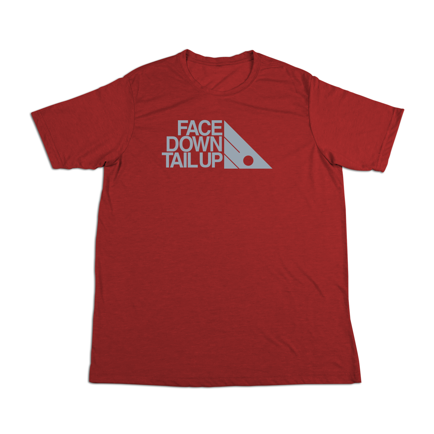 #FACEDOWNTAILUP Soft Short Sleeve Shirt - Gray Print