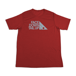 #FACEDOWNTAILUP Soft Short Sleeve Shirt - Gray Print