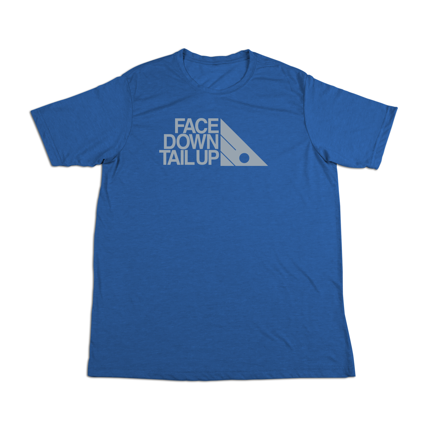 #FACEDOWNTAILUP Soft Short Sleeve Shirt - Gray Print