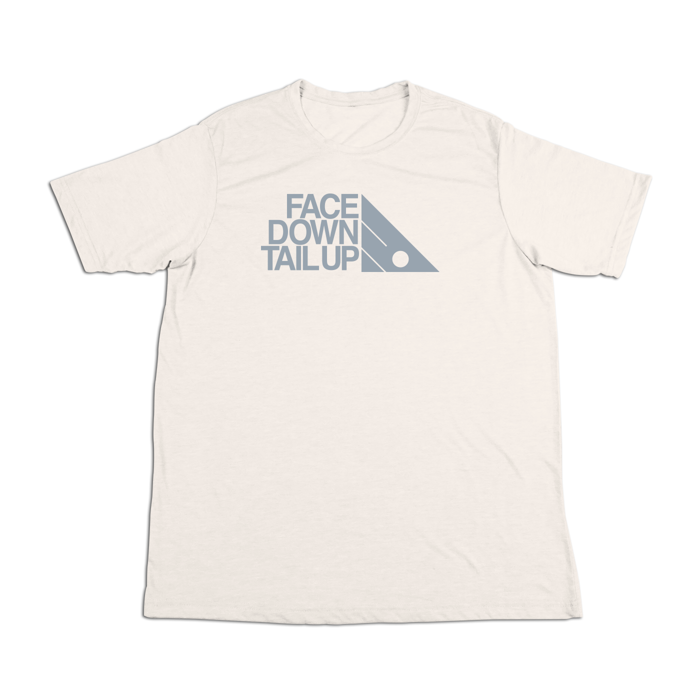 #FACEDOWNTAILUP Soft Short Sleeve Shirt - Gray Print