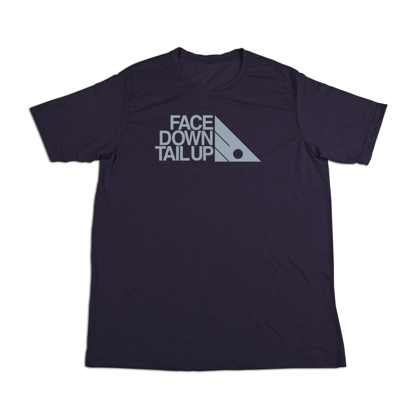 #FACEDOWNTAILUP Soft Short Sleeve Shirt - Gray Print