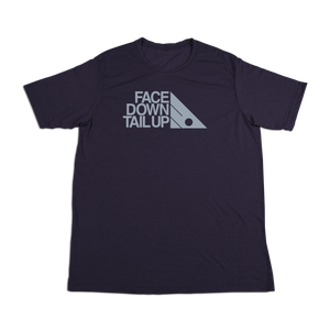 #FACEDOWNTAILUP Soft Short Sleeve Shirt - Gray Print