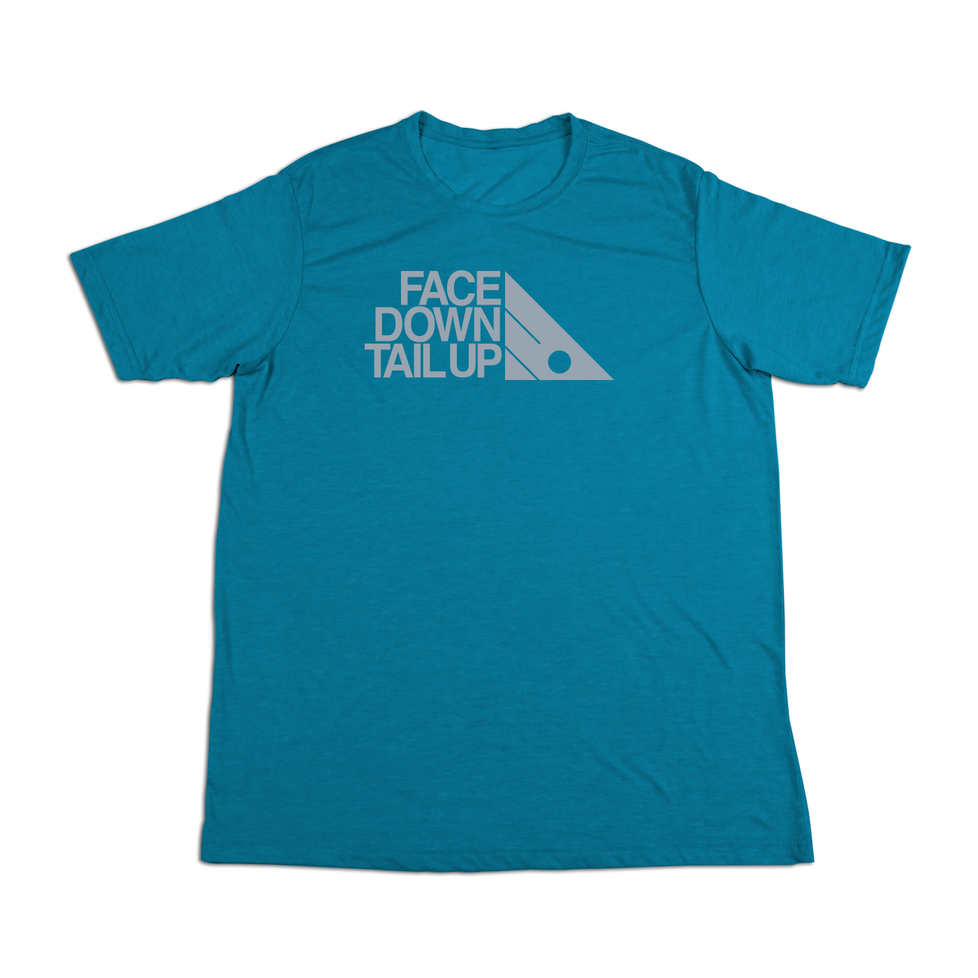 #FACEDOWNTAILUP Soft Short Sleeve Shirt - Gray Print