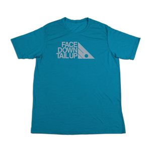 #FACEDOWNTAILUP Soft Short Sleeve Shirt - Gray Print
