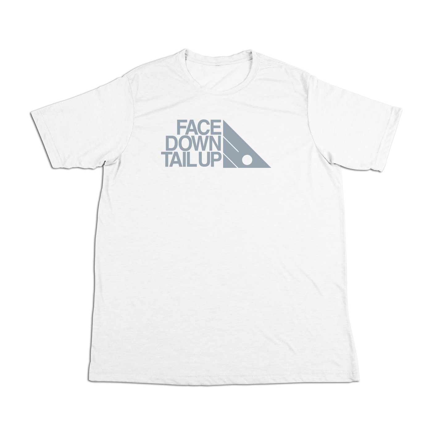#FACEDOWNTAILUP Soft Short Sleeve Shirt - Gray Print