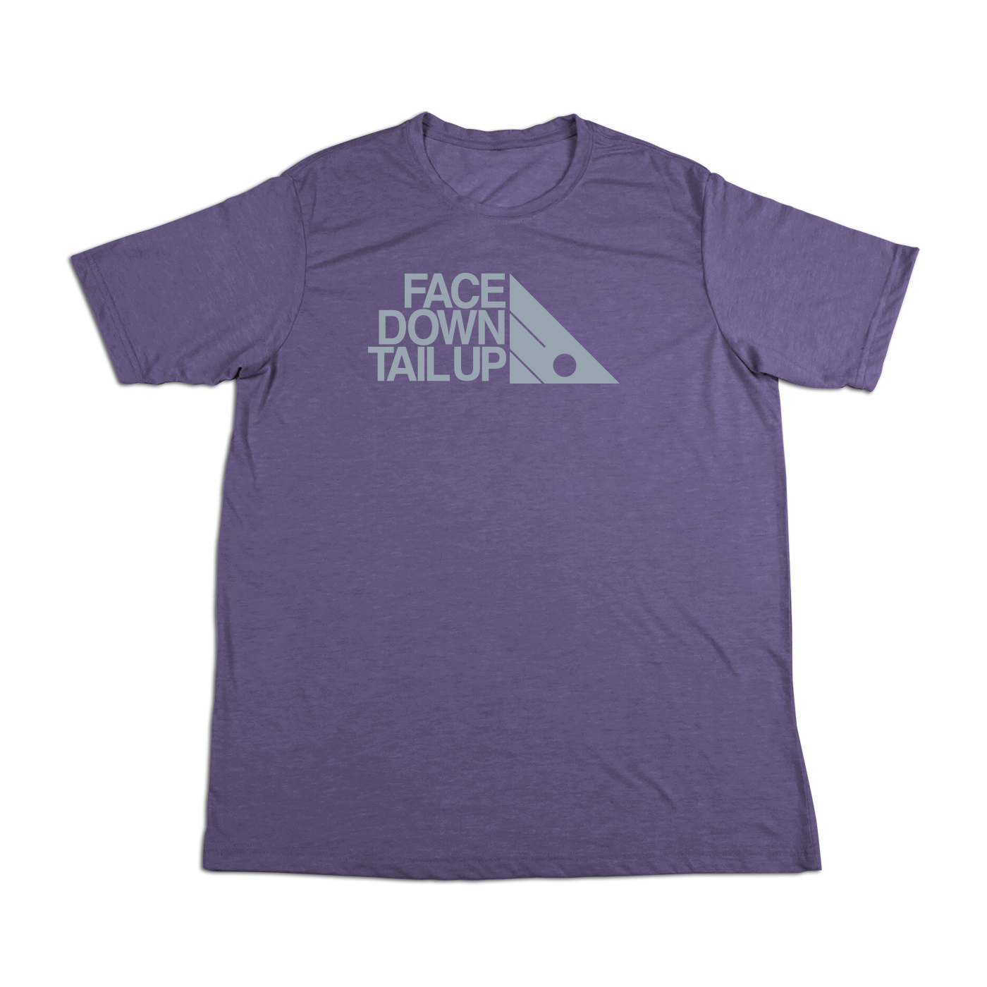 #FACEDOWNTAILUP Soft Short Sleeve Shirt - Gray Print