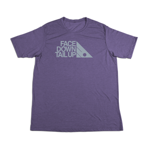 #FACEDOWNTAILUP Soft Short Sleeve Shirt - Gray Print
